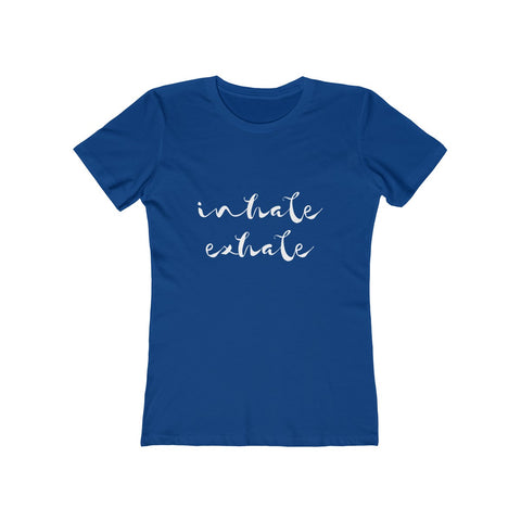 Image of Inhale Exhale (dark) - Women's Tee - dil se yoga
