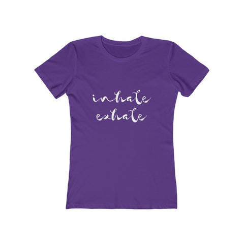 Image of Inhale Exhale (dark) - Women's Tee - dil se yoga