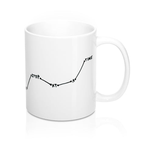 Image of One Step at a Time Mug - dil se yoga