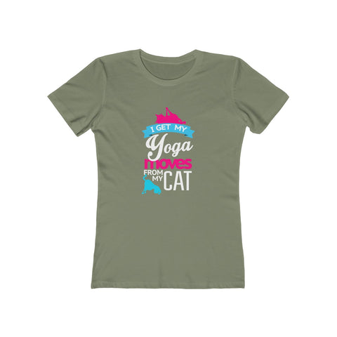 Image of Yoga Moves From My Cat - Women's Tee - dil se yoga