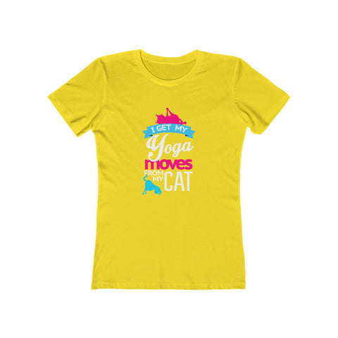 Image of Yoga Moves From My Cat - Women's Tee - dil se yoga