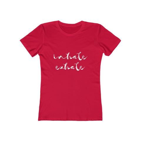 Image of Inhale Exhale (dark) - Women's Tee - dil se yoga