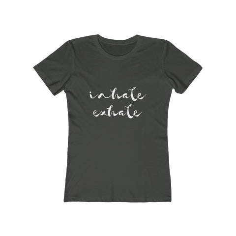 Image of Inhale Exhale (dark) - Women's Tee - dil se yoga