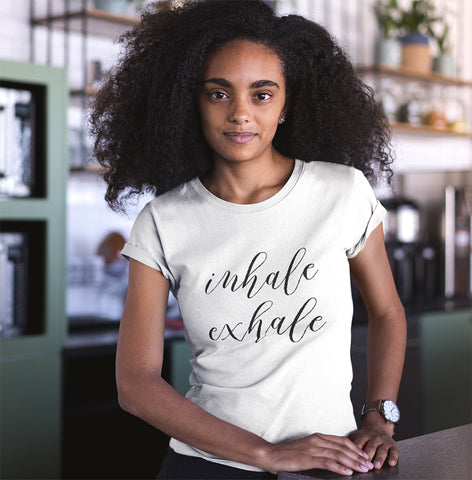 Image of Inhale Exhale - Women's Tee - dil se yoga