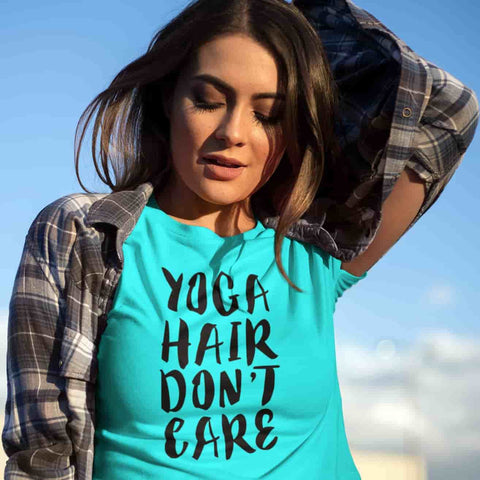 Image of Yoga Hair Don't Care - Women's Tee - dil se yoga