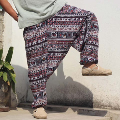 Image of Jiya Jiya - Multicolor Harem Pants - dil se yoga