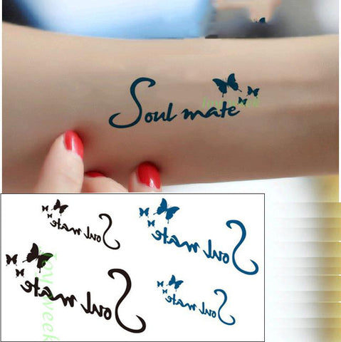 Image of Pulse & Script Waterproof Temporary Tattoos (25 Variants) - dil se yoga