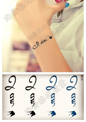Image of Pulse & Script Waterproof Temporary Tattoos (25 Variants) - dil se yoga