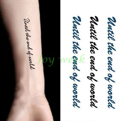 Image of Pulse & Script Waterproof Temporary Tattoos (25 Variants) - dil se yoga