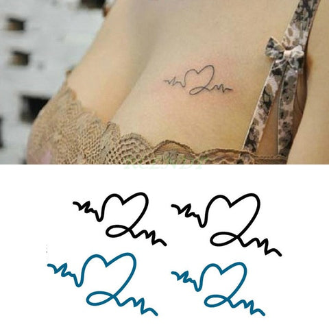 Image of Pulse & Script Waterproof Temporary Tattoos (25 Variants) - dil se yoga