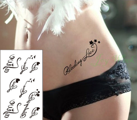 Image of Pulse & Script Waterproof Temporary Tattoos (25 Variants) - dil se yoga