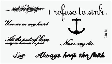 Image of Gorgeous Waterproof Temporary Tattoos (25 Variants) - dil se yoga