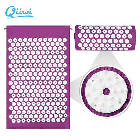 Image of Qiiwi 15mm Massager Yoga Mat & Pillow - dil se yoga