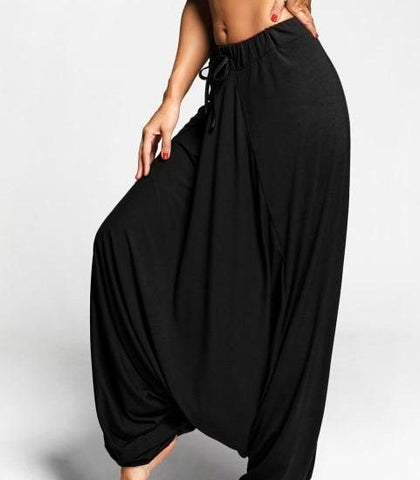Image of Anaya Hiya - Women Solid Color Harem Pants - dil se yoga