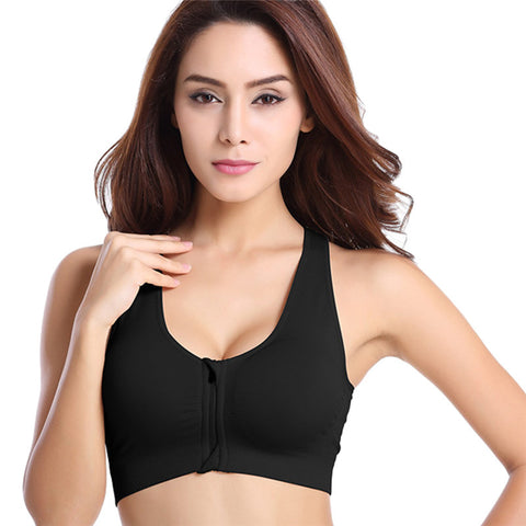 Image of "Zip-It" Low Cut Sports Bra - dil se yoga
