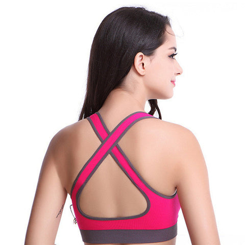 Image of Comfy Criss-Cross Back Sports Bra - dil se yoga