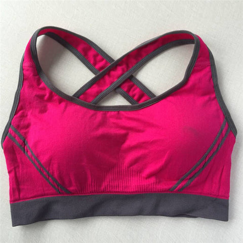 Image of Comfy Criss-Cross Back Sports Bra - dil se yoga