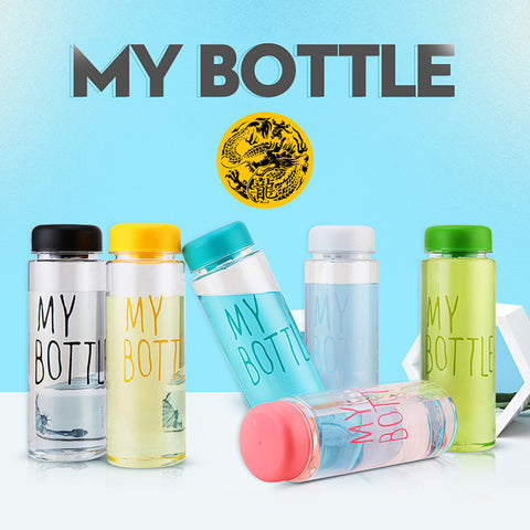 Image of "My bottle" Korean style 480ml/16.2oz Water Bottles - dil se yoga