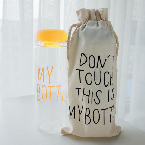 Image of "My bottle" Korean style 480ml/16.2oz Water Bottles - dil se yoga