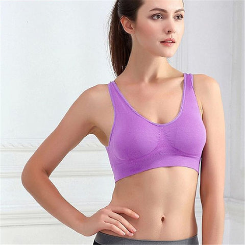 Image of "Serena" Wire-free Padded Crop Top - dil se yoga