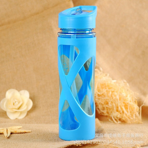 Image of Urijk 580ml/19.6oz Flip Top Straw Water Bottle - dil se yoga