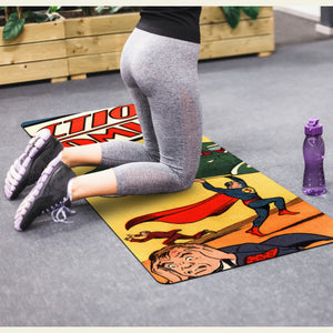 Action Comics Yoga Mat - dil se yoga