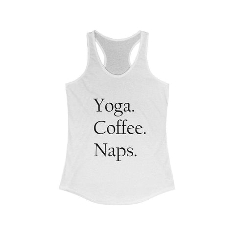 Image of Yoga.Coffee.Naps Tank - dil se yoga