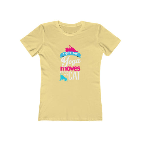 Image of Yoga Moves From My Cat - Women's Tee - dil se yoga