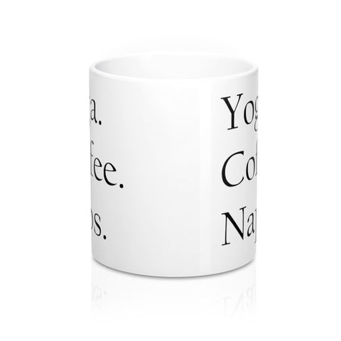 Image of Yoga. Coffee. Naps. Mug - dil se yoga