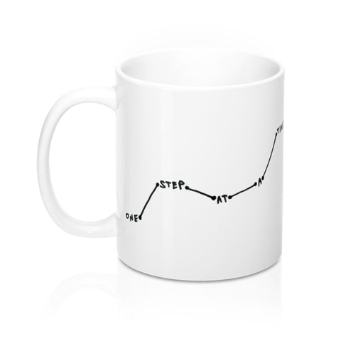 Image of One Step at a Time Mug - dil se yoga