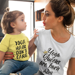 Yoga Queens - April (designed by Miley)  - Women's Tee - dil se yoga