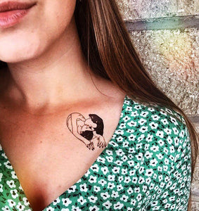 Old School Waterproof Make Love Temporary Tattoo - dil se yoga