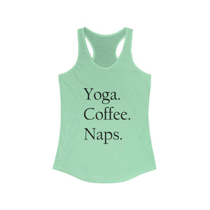 Yoga.Coffee.Naps Tank - dil se yoga