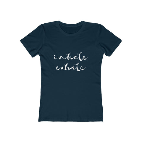 Image of Inhale Exhale (dark) - Women's Tee - dil se yoga
