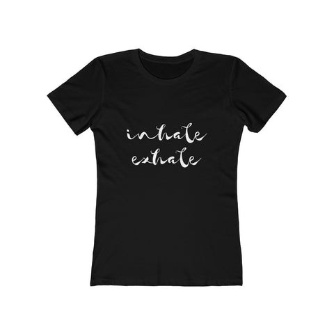 Image of Inhale Exhale (dark) - Women's Tee - dil se yoga