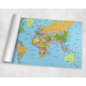 World Map Yoga Mat - dil se yoga