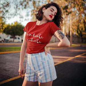 Inhale Exhale (dark) - Women's Tee - dil se yoga