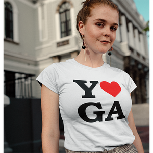 LOVE YOGA - Women's Tee - dil se yoga