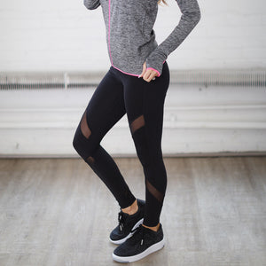 Black Bleeker Yoga Pants