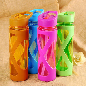 Urijk 580ml/19.6oz Flip Top Straw Water Bottle - dil se yoga