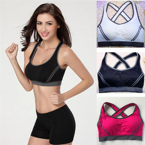 Comfy Criss-Cross Back Sports Bra - dil se yoga