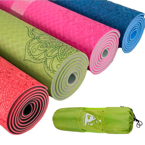 Image of Dature TPE Mandala Yoga Mat (6mm) + Bag & Belt - dil se yoga