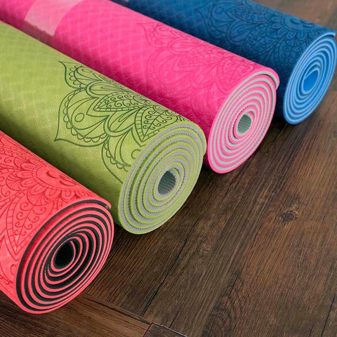 Image of Dature TPE Mandala Yoga Mat (6mm) + Bag & Belt - dil se yoga