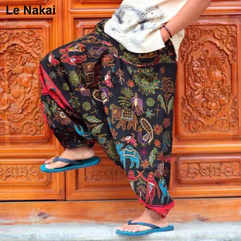 Image of Jiya Jiya - Multicolor Harem Pants - dil se yoga