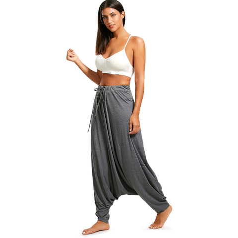 Image of Anaya Hiya - Women Solid Color Harem Pants - dil se yoga