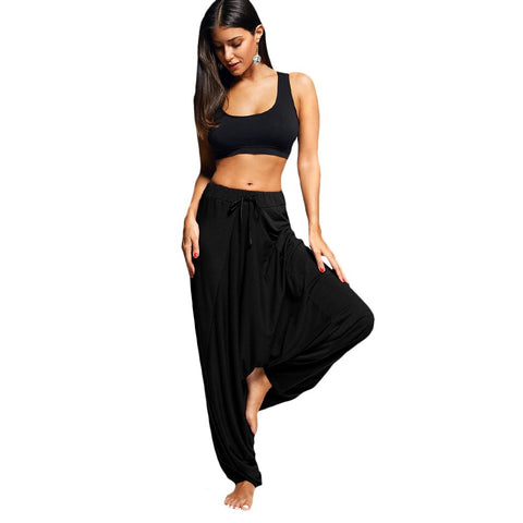 Image of Anaya Hiya - Women Solid Color Harem Pants - dil se yoga