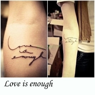 Image of Pulse & Script Waterproof Temporary Tattoos (25 Variants) - dil se yoga