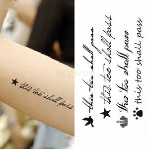 Pulse & Script Waterproof Temporary Tattoos (25 Variants)