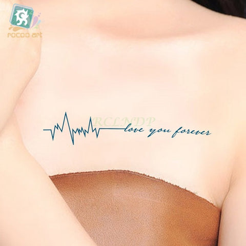 Image of Pulse & Script Waterproof Temporary Tattoos (25 Variants) - dil se yoga