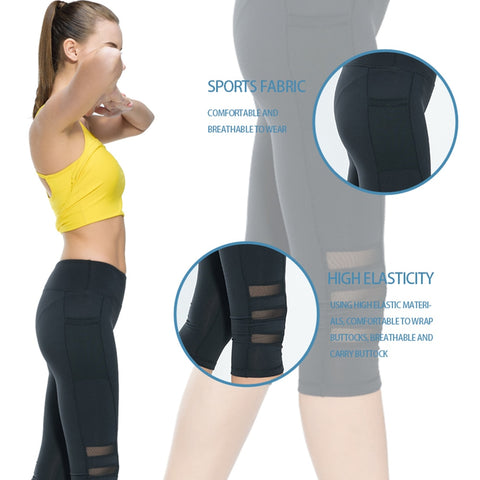 Image of Calf-length "Poche" Sport Leggings - dil se yoga